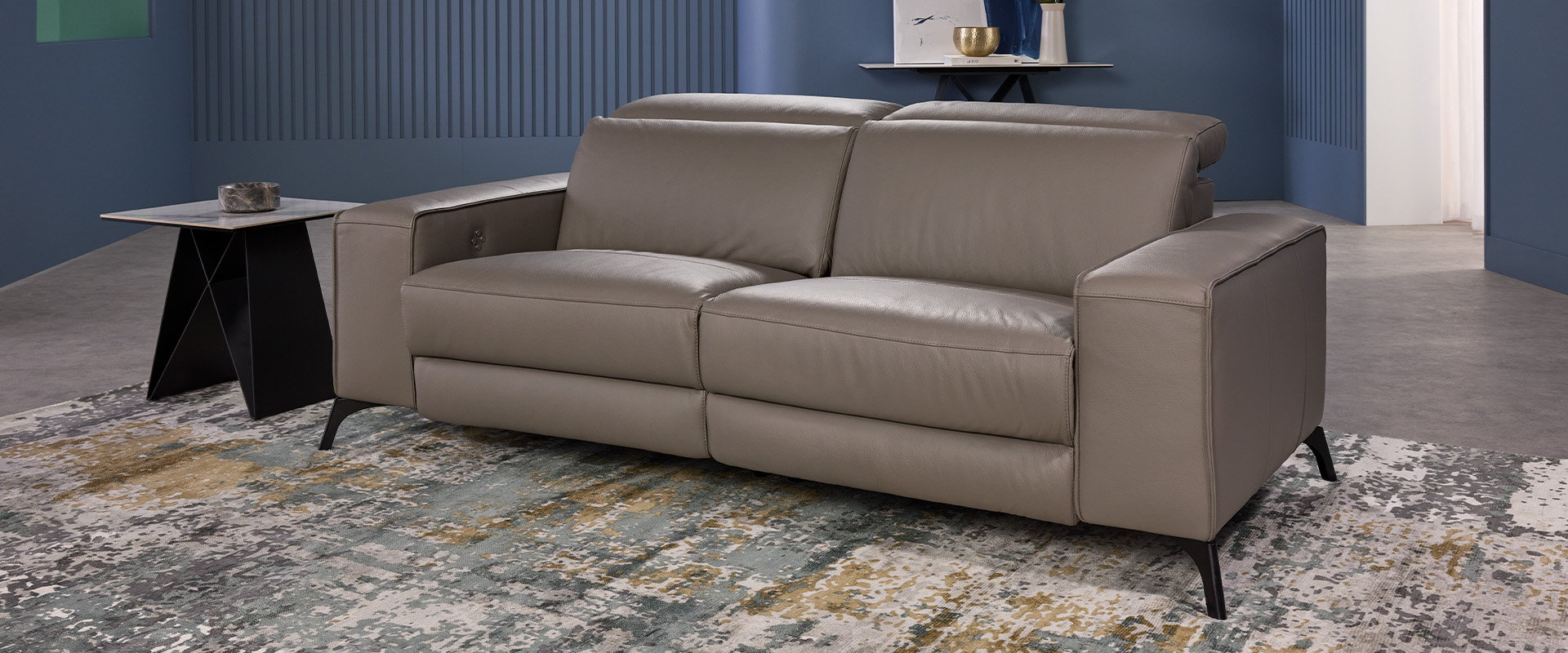 Vitorio Leather Sofa Modern Recliner