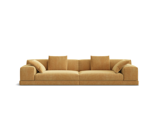 Aurelia 4 seat in opera fabric mustard