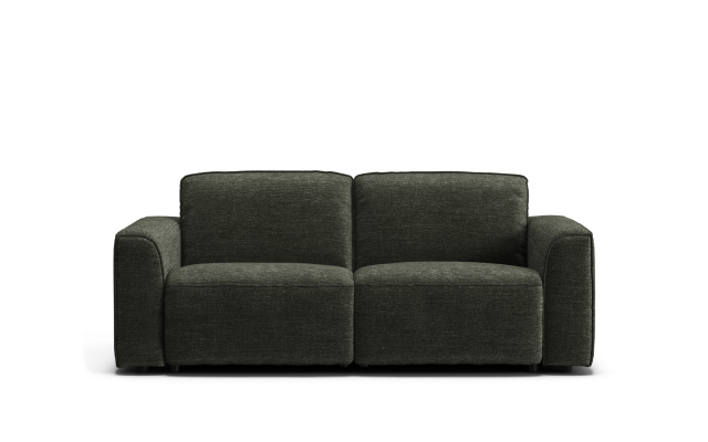 Avino 3 seat sofa bed in popple fabric juniper green