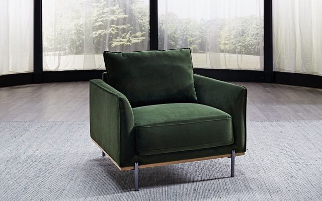 Trista armchair in bali green