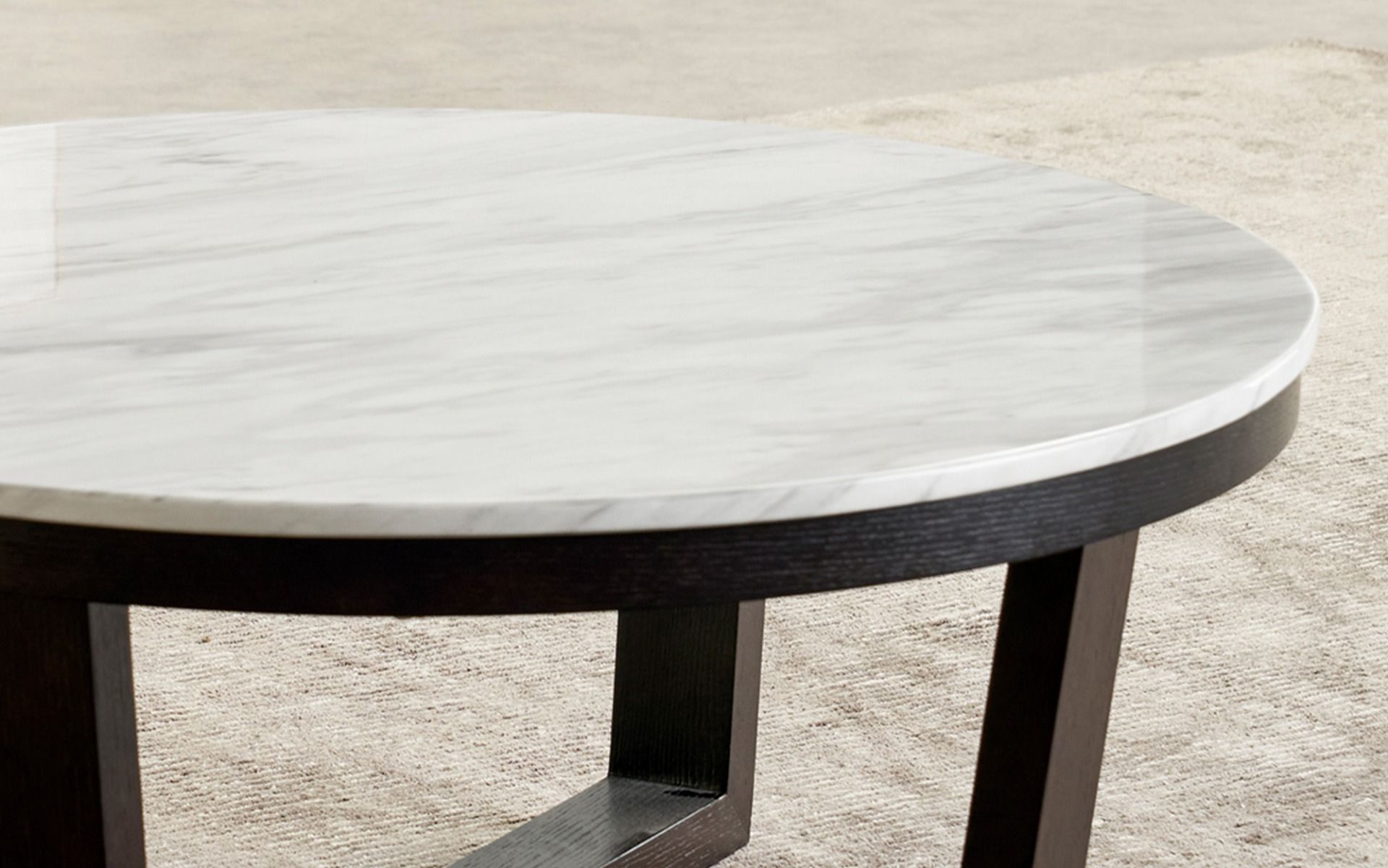 Coffee Tables Round, Glass, Marble, Black, White Nick Scali