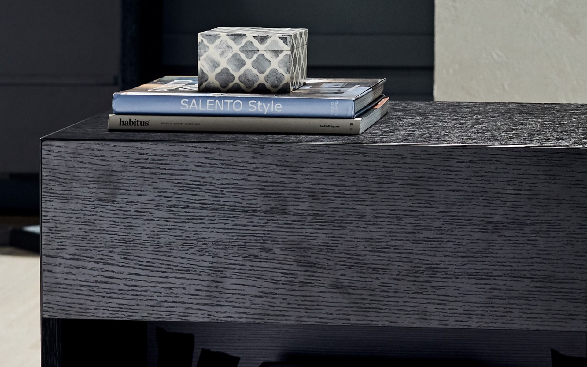 AIX Collection Black Coffee, Dining & Bedside Table Nick Scali