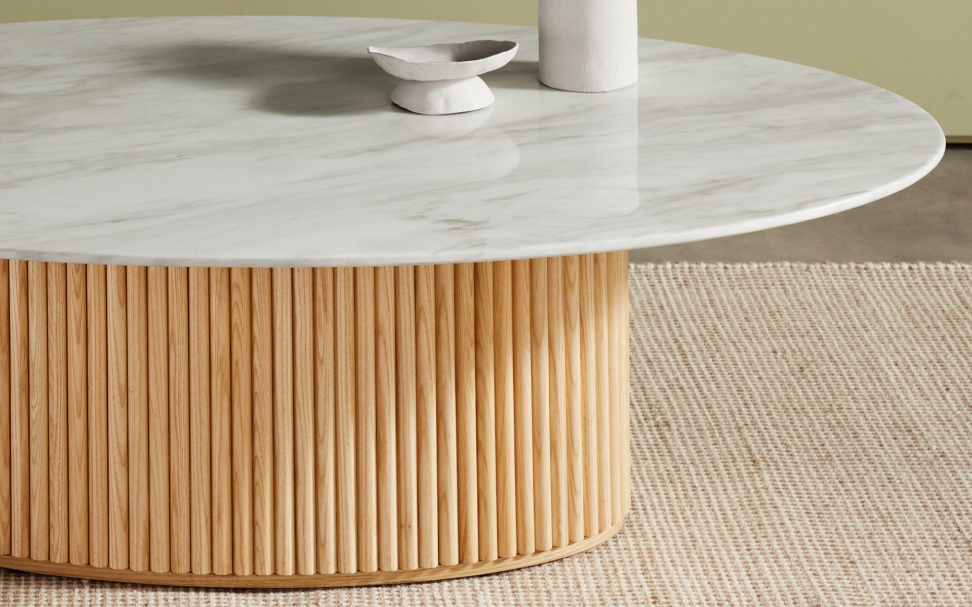 Coffee Tables Round, Glass, Marble, Black, White Nick Scali