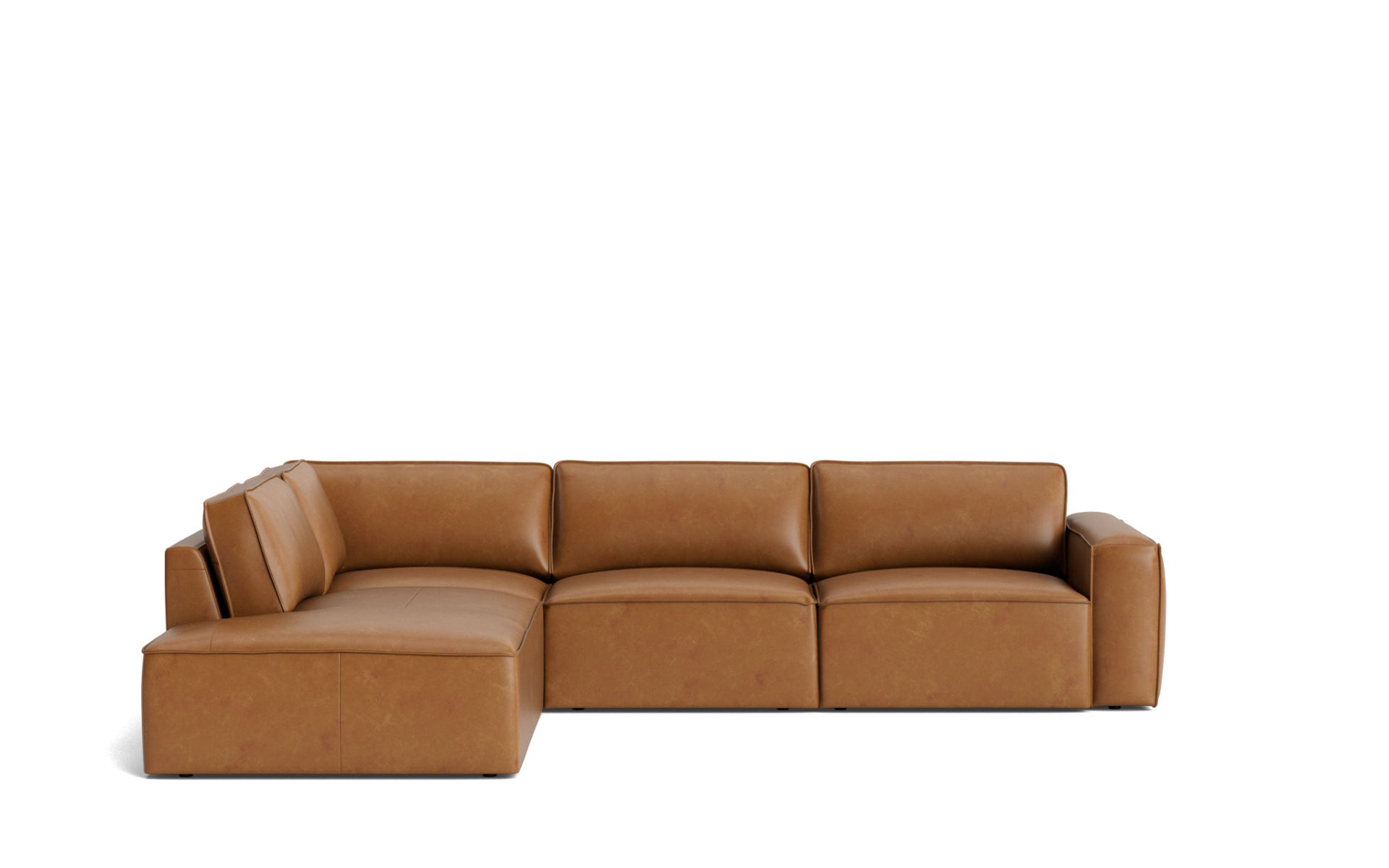 Denver Modular Modern Leather Lounge Nick Scali