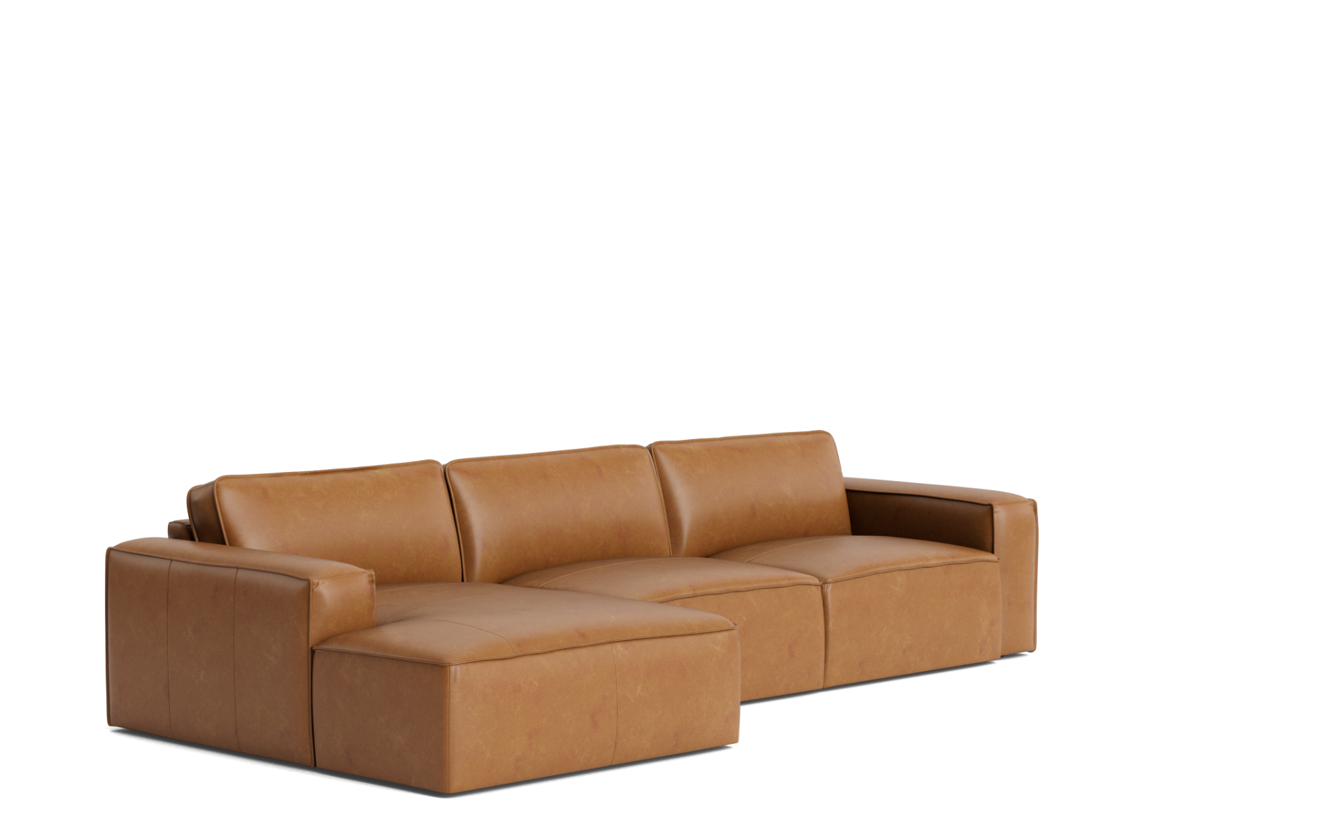 Denver Modular Modern Leather Lounge Nick Scali