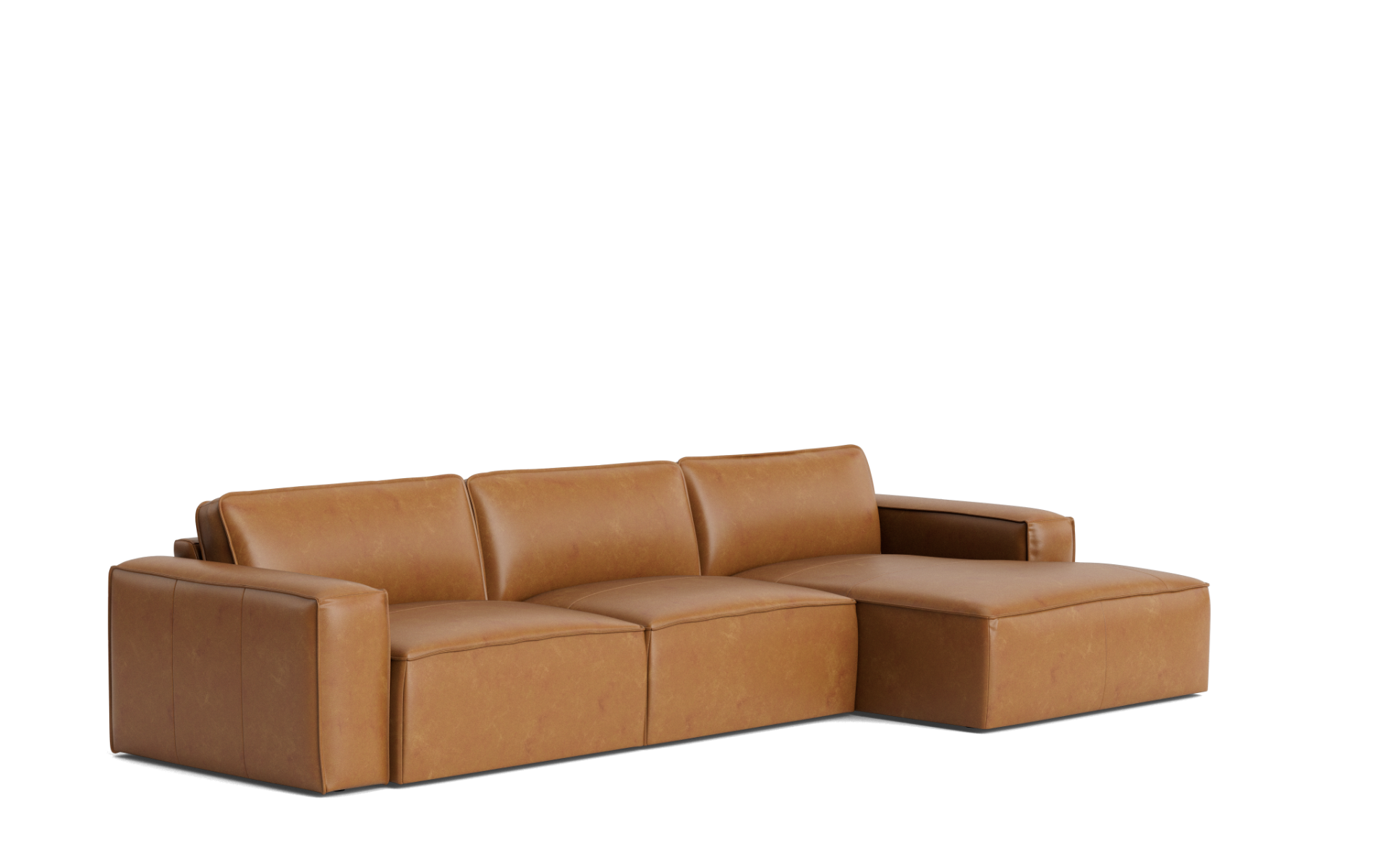 Denver Modular Modern Leather Lounge Nick Scali