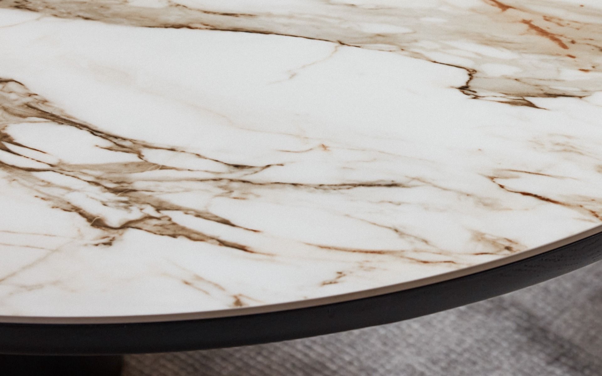 Coffee Tables Round, Glass, Marble, Black, White Nick Scali
