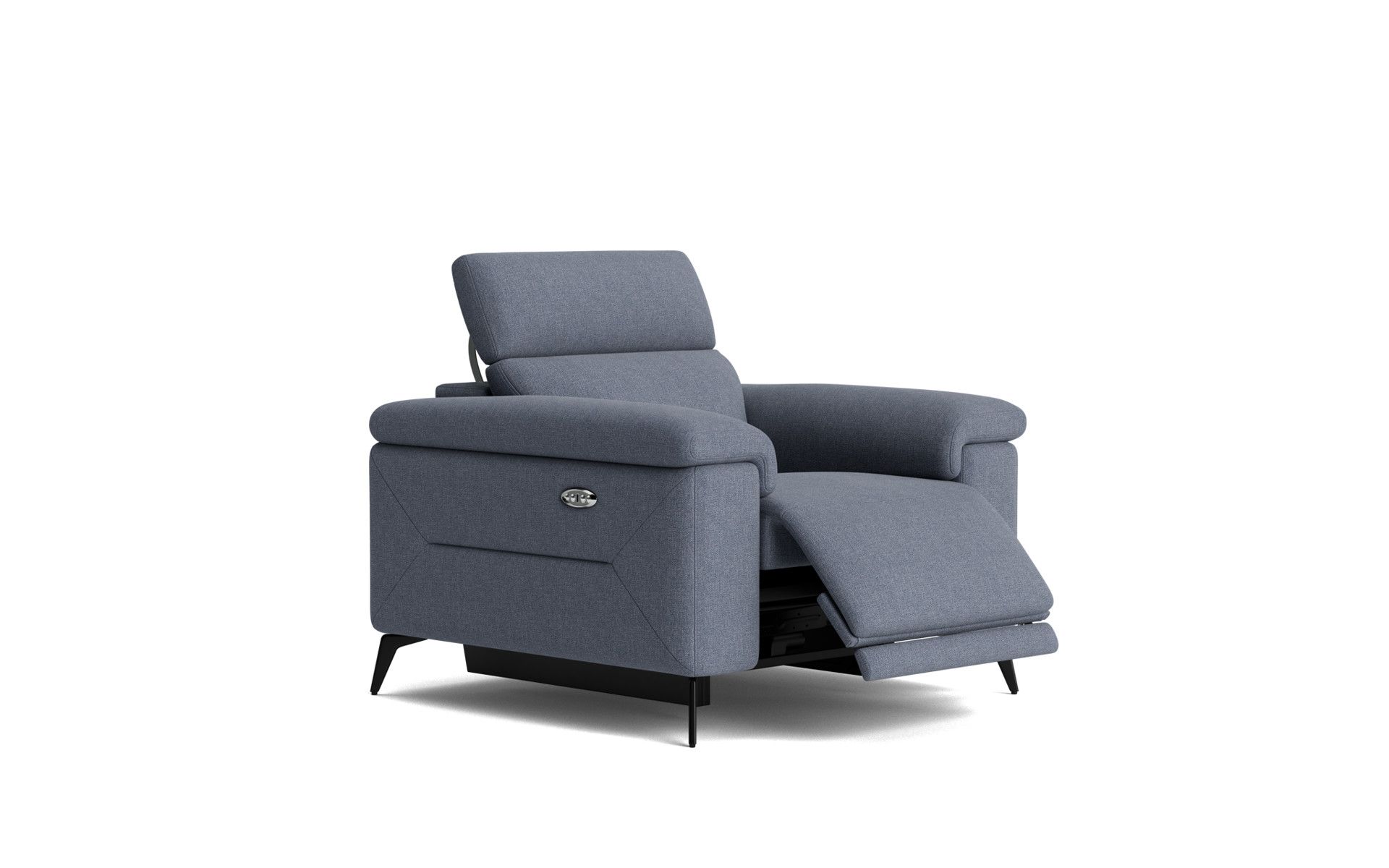 Davoli Fabric Sofa Modern Recliner Lounge Nick Scali