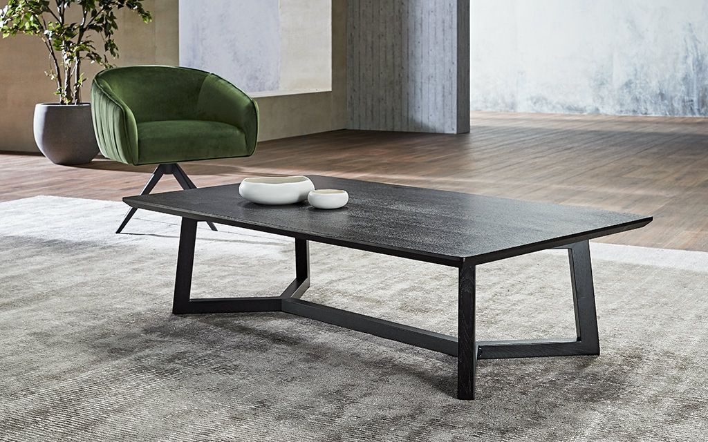 AIX Collection Black Coffee, Dining & Bedside Table Nick Scali