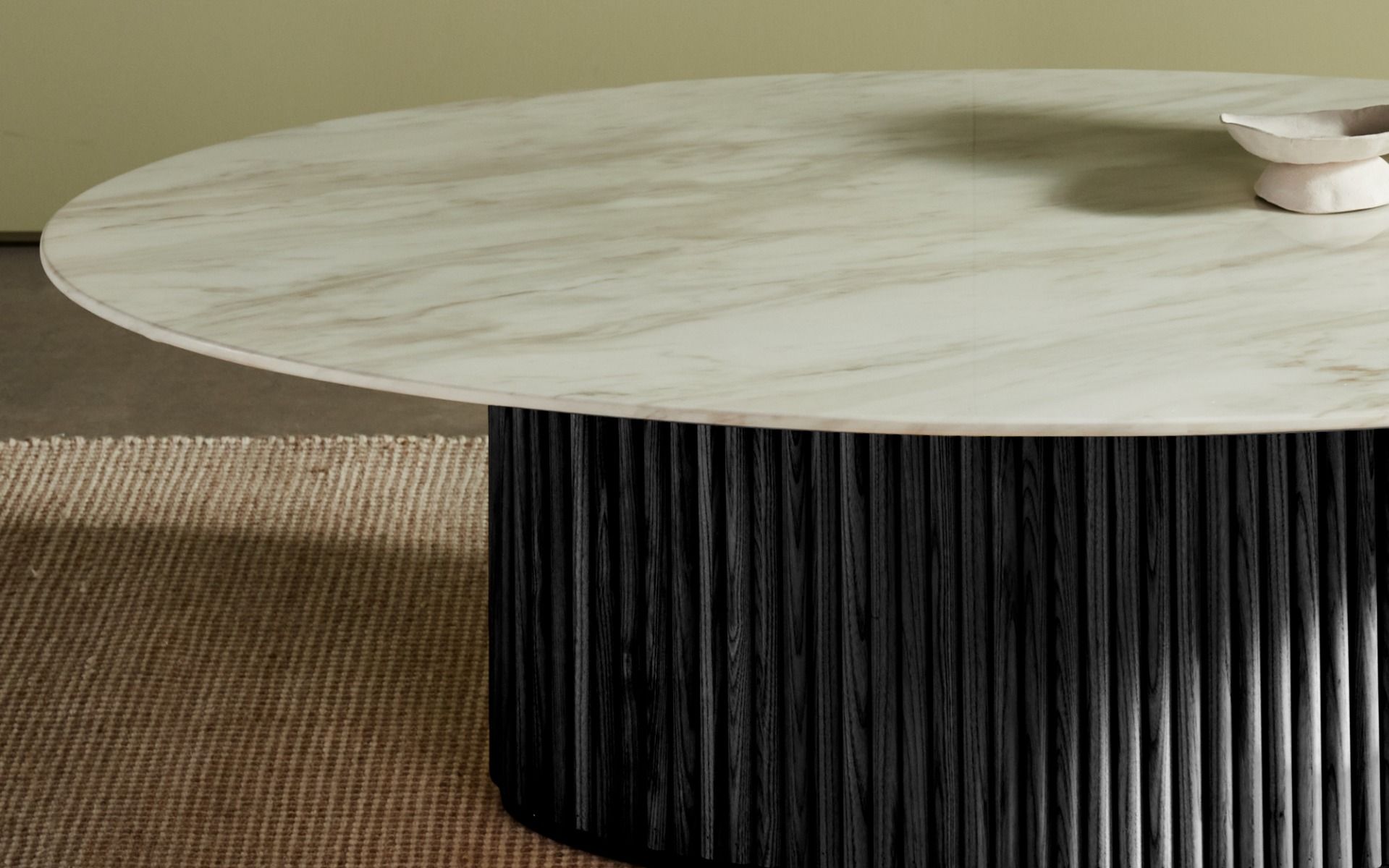 Coffee Tables Round, Glass, Marble, Black, White Nick Scali