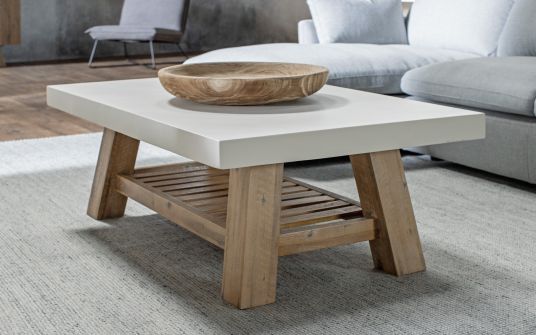 Cooper rectangular concrete coffee table