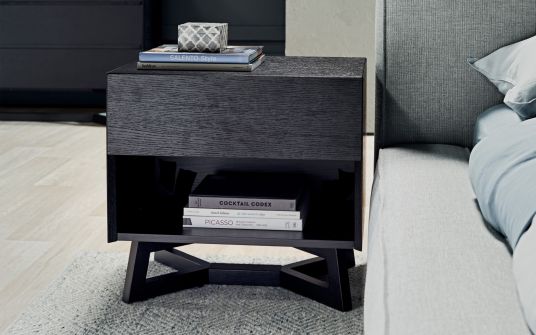 Aix timber bedside table