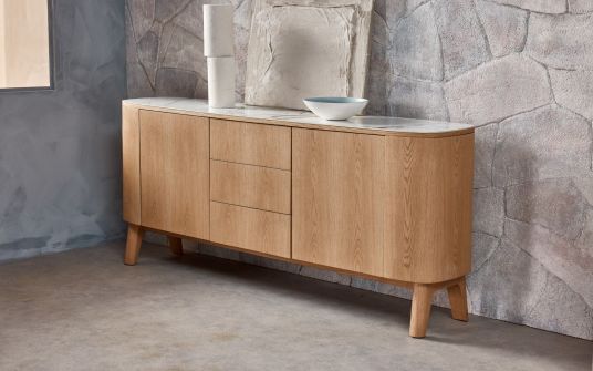 Montreale Buffet - Oak with Ceramic Top