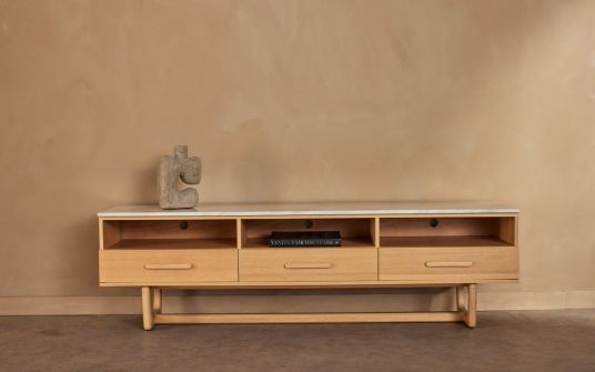 Carlina Marble TV Unit with Storage
