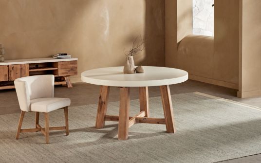 Nick scali 2025 concrete dining table
