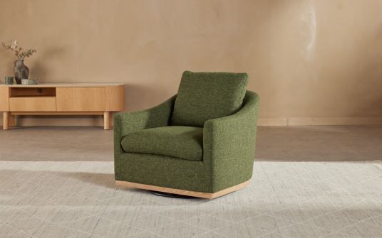 Jenna Armchair in Ancona fabric Forest Green