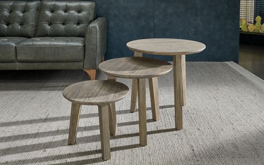 Agoura timber nest side table tape