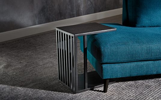 Belora black American ash side table