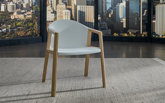 Beverly ash wood dining chair