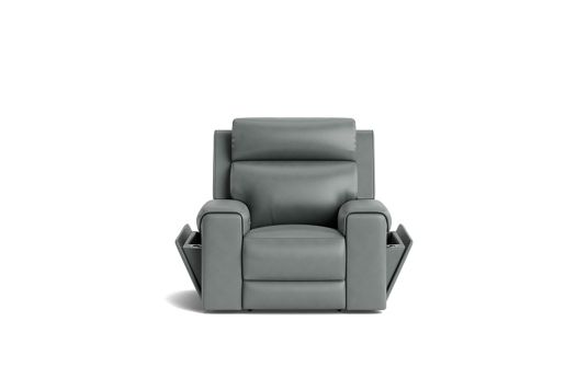 Harbour electric recliner with electric headrest & arm storage