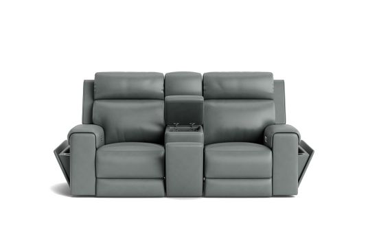 Harbour 2 seat dual electric recliners & electric headrests with console, wireless charging & arm storage