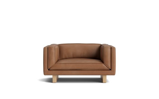 Canyon Armchair in Tan Leather