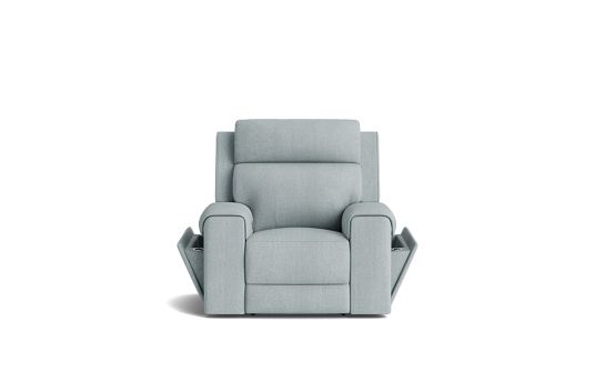 Hayes electric recliner with electric headrest & arm storage