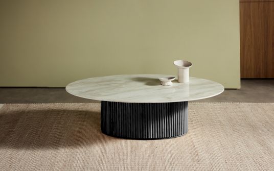 Flute Oval Coffee Table