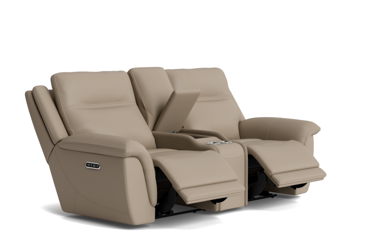 Nick scali 2 seater leather recliner sales