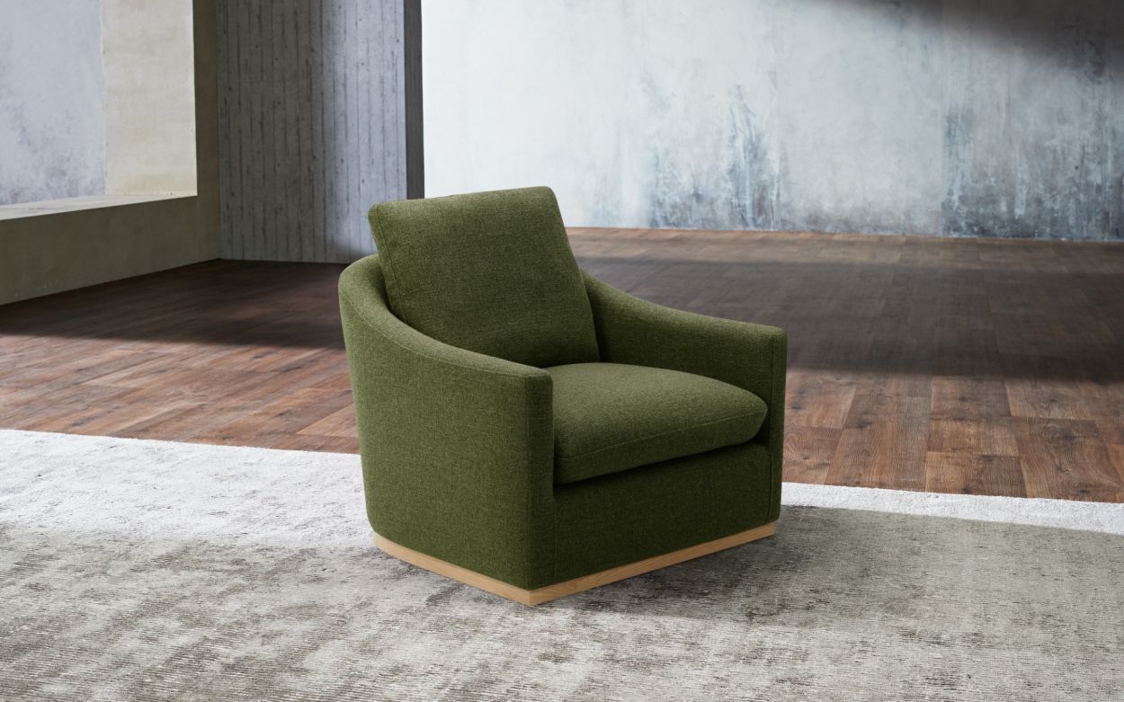 Nick scali outlet green velvet chair