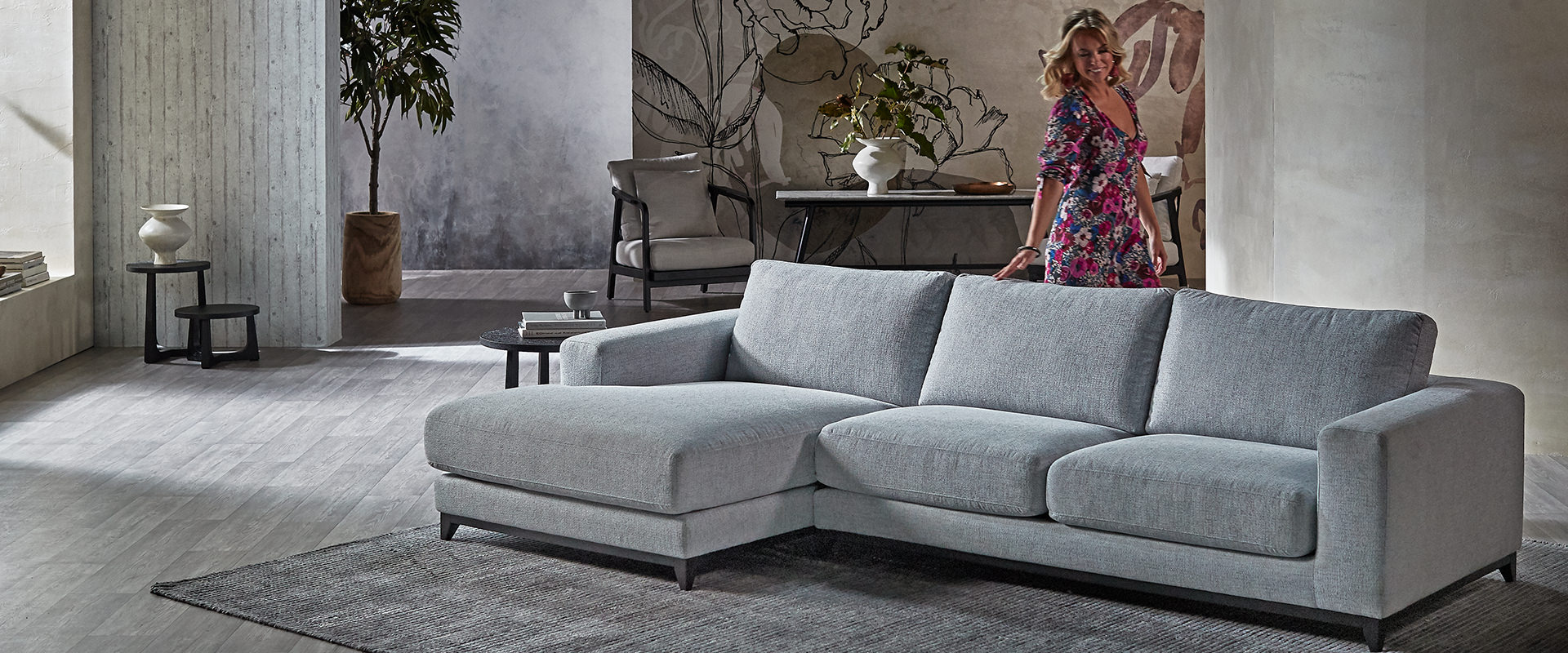 Richmond Fabric Sofa Modern Lounge Nick Scali